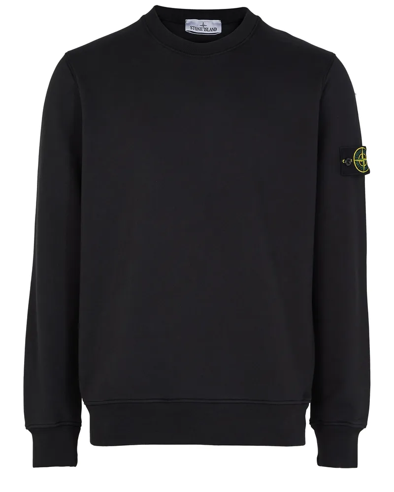 Stone Island Sweatshirt mit Logoaufnäher 
