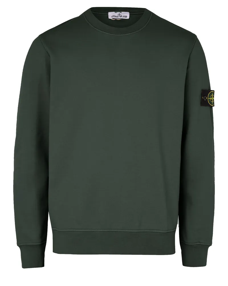 Stone Island Sweatshirt mit Logoaufnäher 