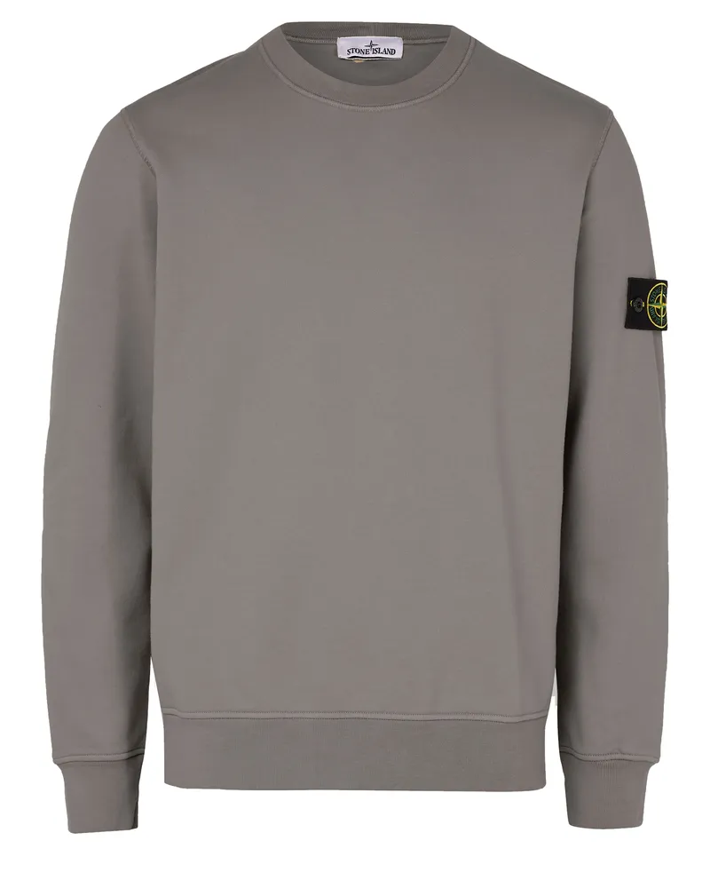 Stone Island Sweatshirt mit Logoaufnäher 