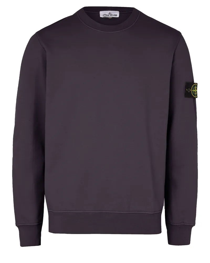 Stone Island Sweatshirt mit Logoaufnäher 