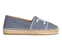 Les espadrilles  aus gestreiftem stoff mit Triomphe
