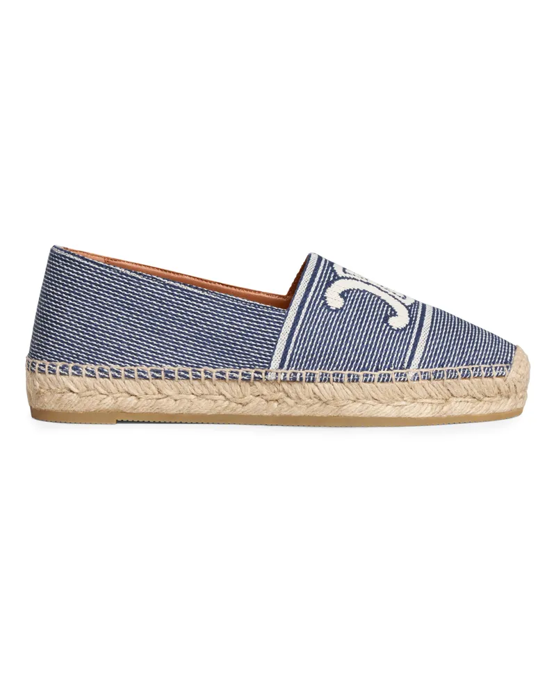 Celine Les espadrilles  aus gestreiftem stoff mit Triomphe 