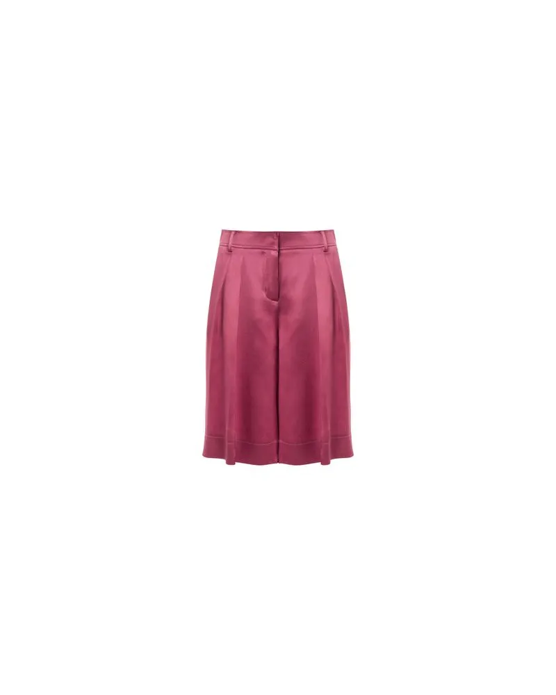 Alberta Ferretti Bermuda-Shorts mit weiten Beinen Pink