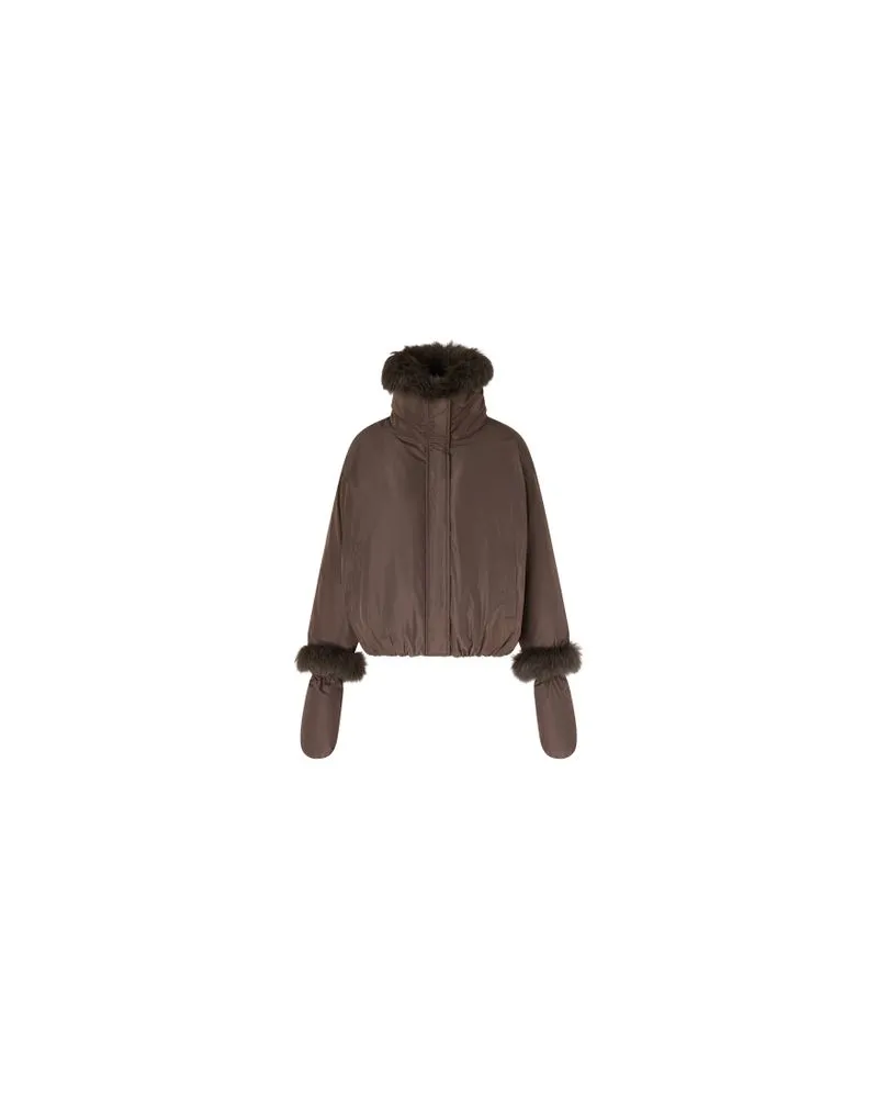 KHAITE Lederjacke Alder Green