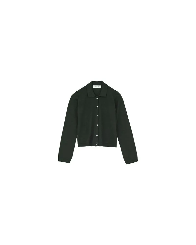 Chloé Fur collared belted coat Green