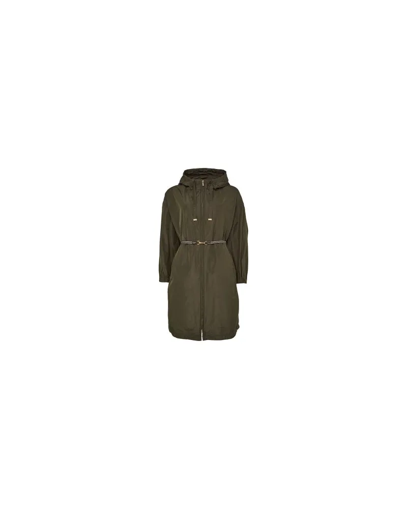 Max Mara Ärmellose Lederjacke Brianza Green