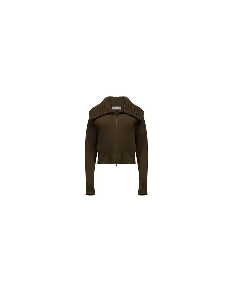 KHAITE Lederjacke Alder Green
