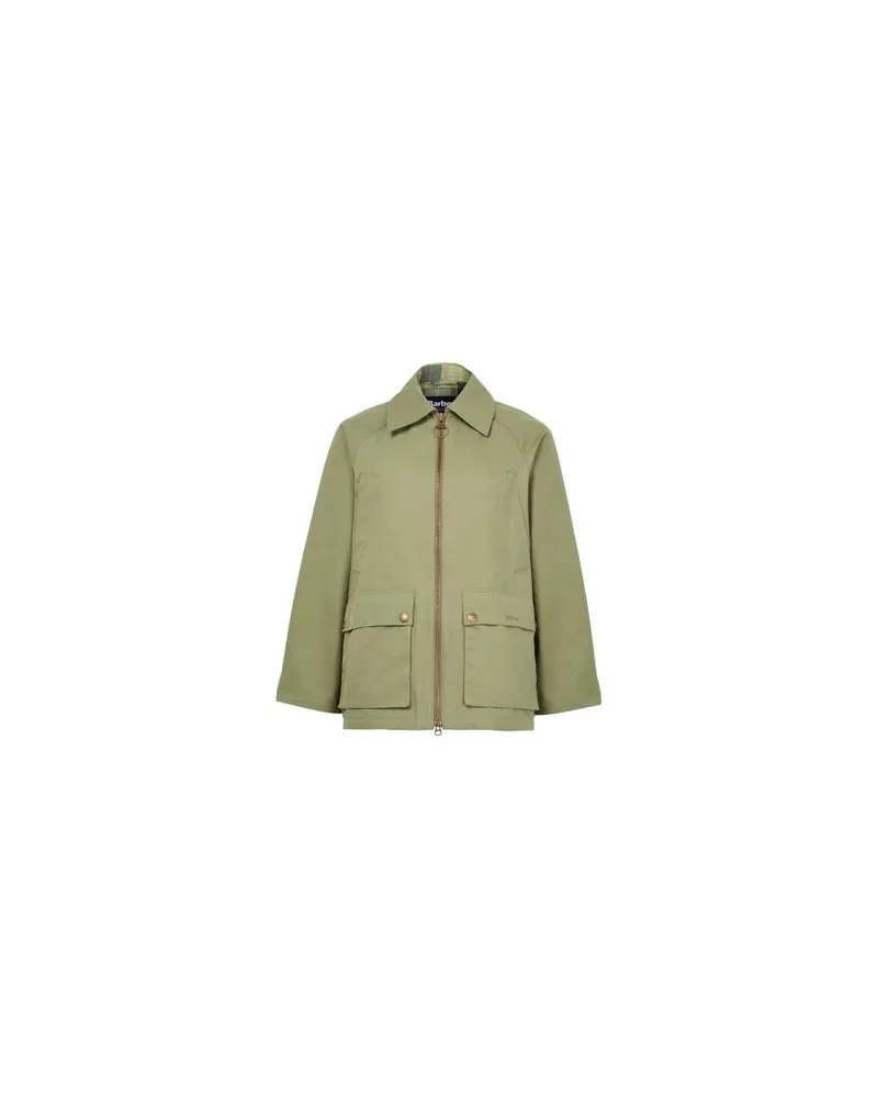 Max Mara Ärmellose Lederjacke Brianza Green