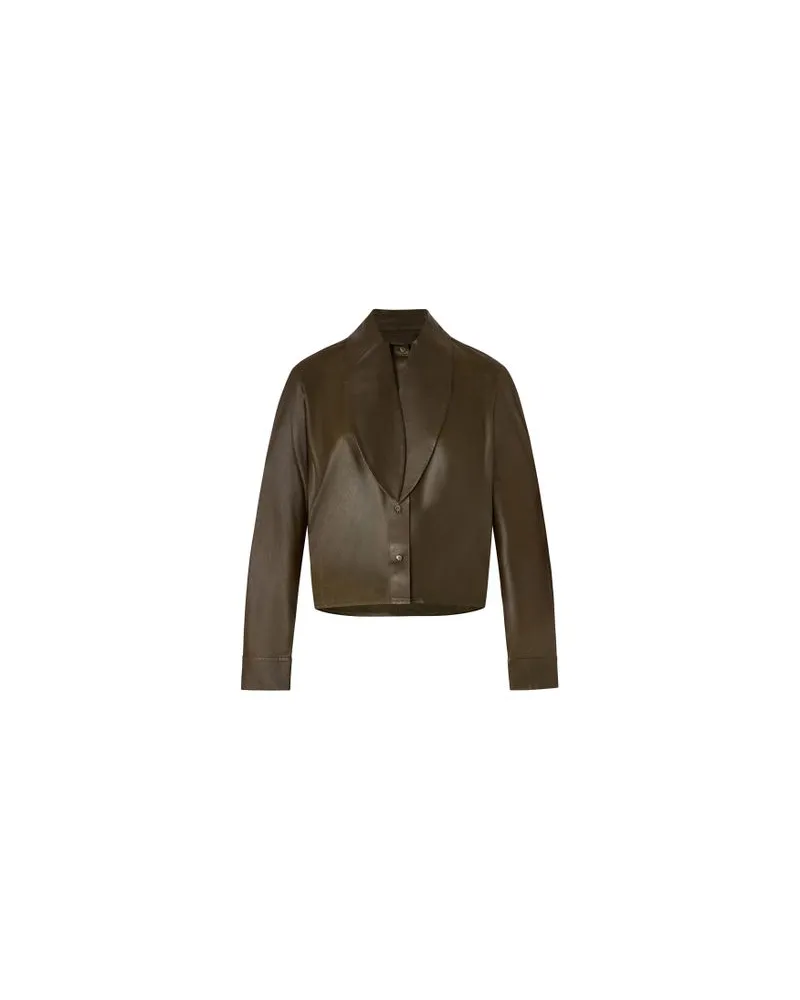 KHAITE Lederjacke Alder Green