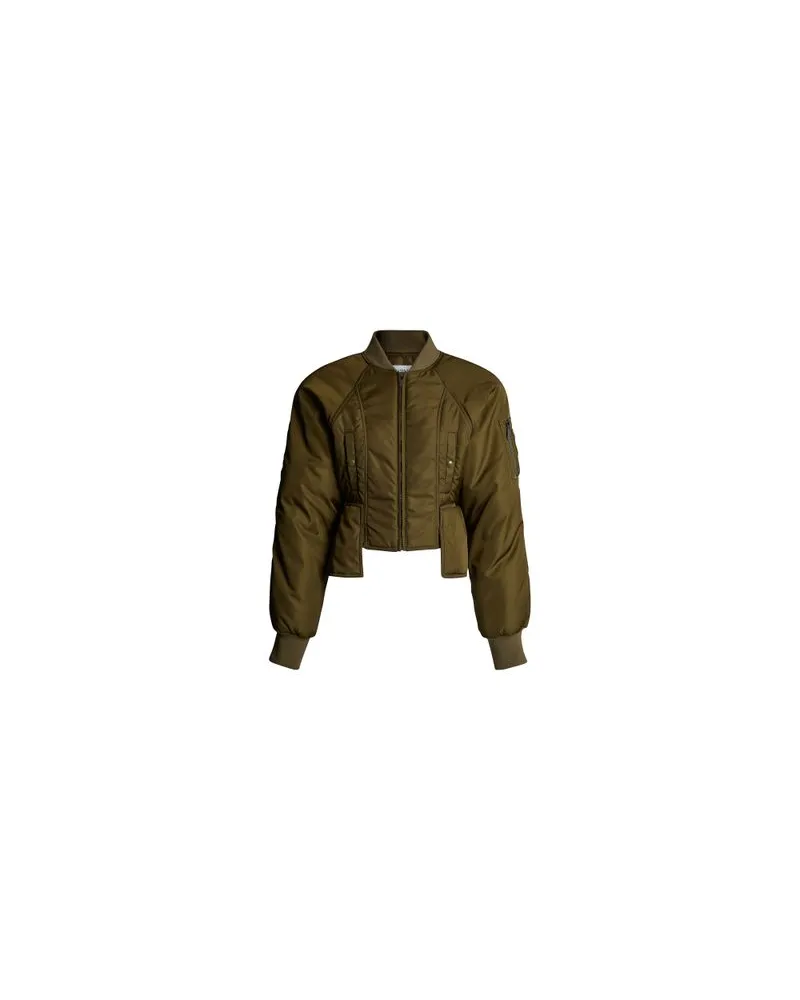 KHAITE Lederjacke Alder Green