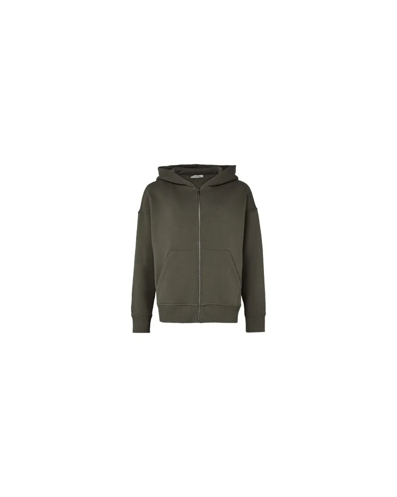 Max Mara Ärmellose Lederjacke Brianza Green