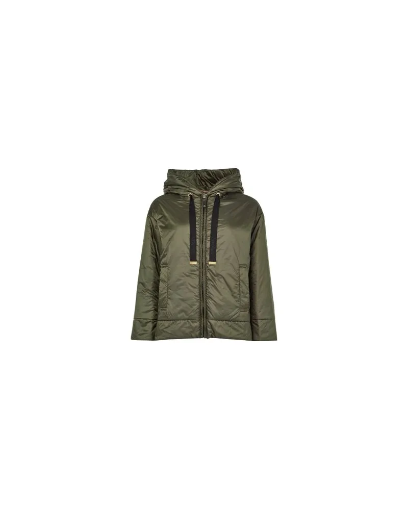 Max Mara Ärmellose Lederjacke Brianza Green