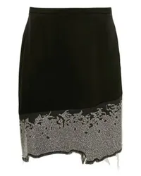 J.W.Anderson Rock mit Glitzersaum im Distressed-Look Black