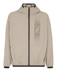 Fendi Windjacke mit Kapuze Beige