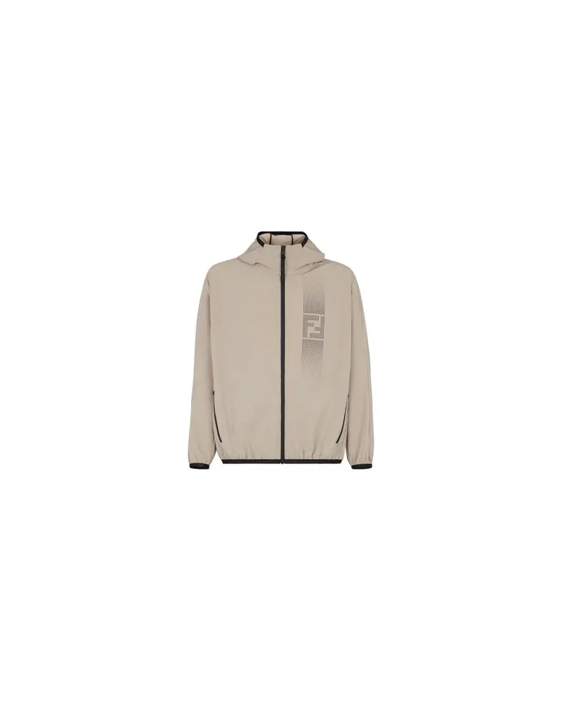 Fendi Windjacke mit Kapuze Beige