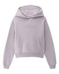 Woolrich Kapuzensweatshirt mit Logo Purple