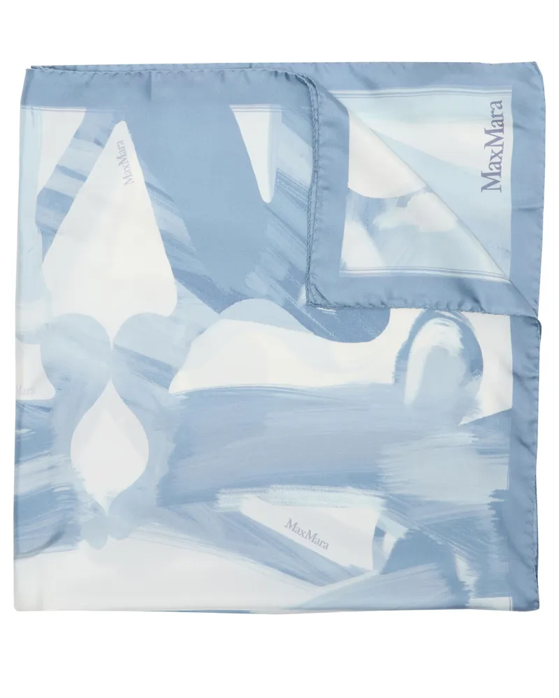 Max Mara Seidenschal Blue