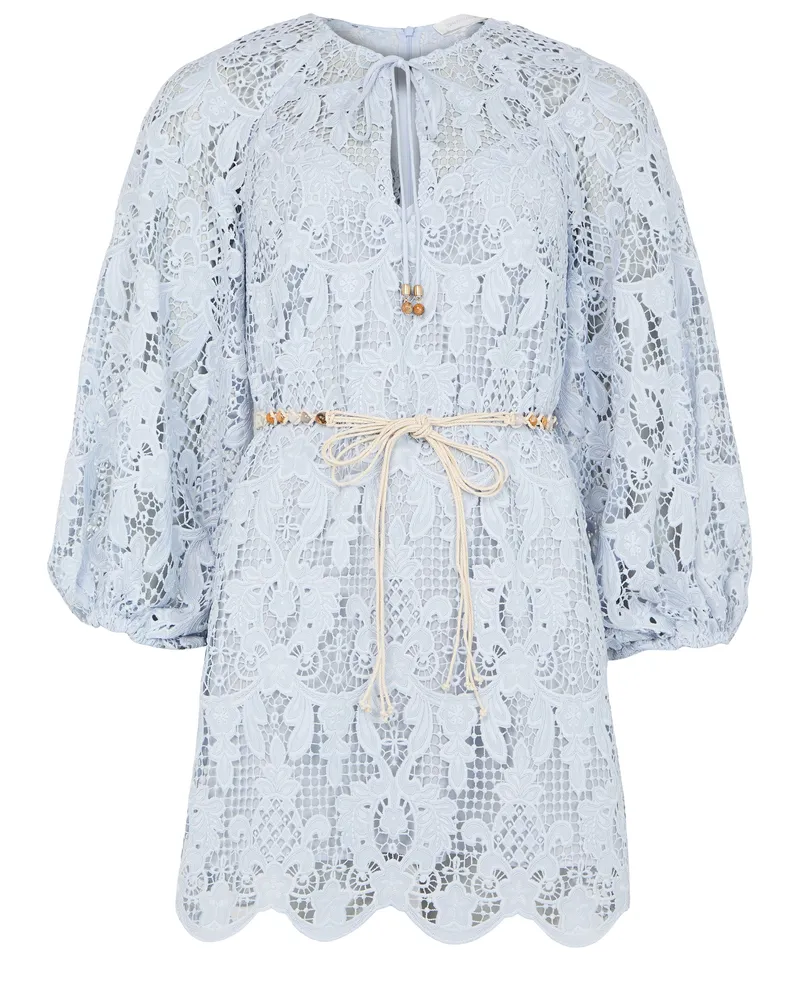 Zimmermann Tunika-Minikleid Coco mit Spitze 
