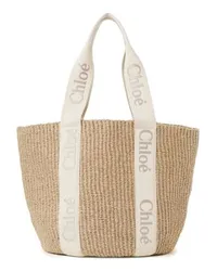 Chloé Große Korbtasche Woody Grey