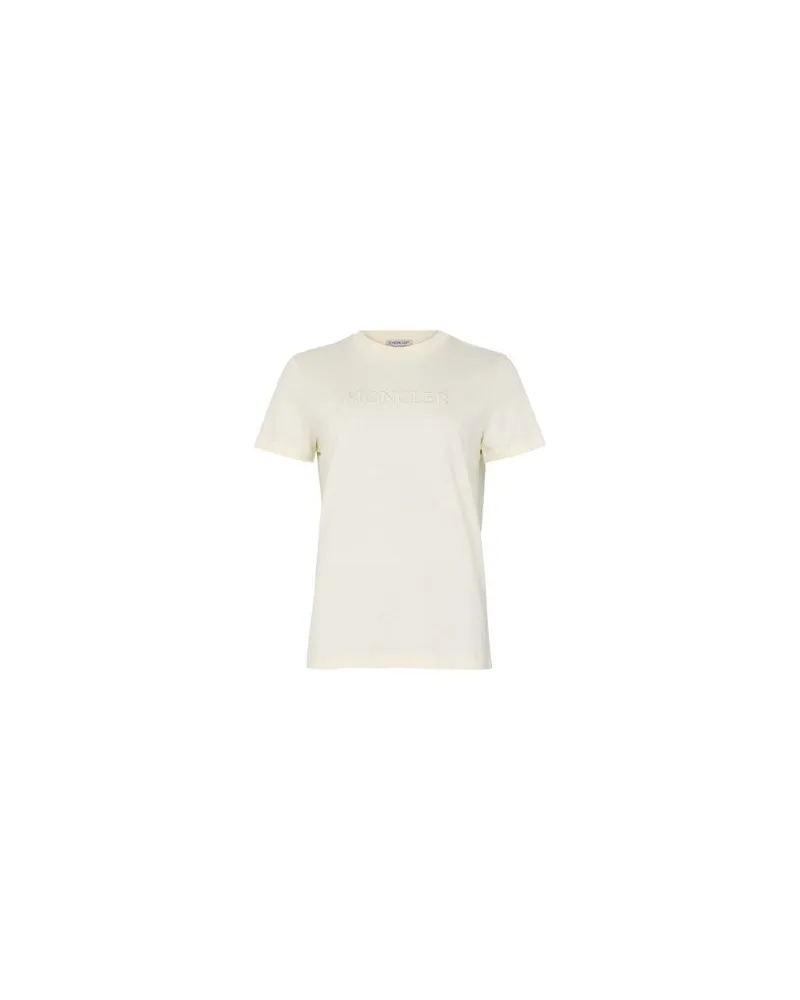 Moncler Logo T-shirt Beige