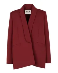 Maison Rabih Kayrouz Blazerjacke mit geradem Ausschnitt Burgundy