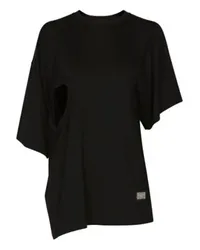 Dolce & Gabbana Asymmetrisches Top mit Cut-out Black