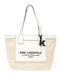 Karl Lagerfeld Rue St-Guillaume Große Tote Bag White