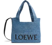 Mittelgroße Tote Bag  Font aus Raffia