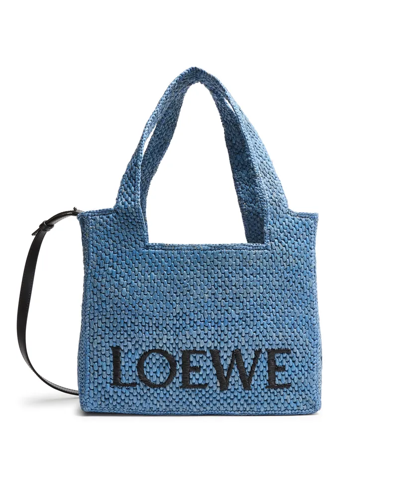 Loewe Mittelgroße Tote Bag  Font aus Raffia 