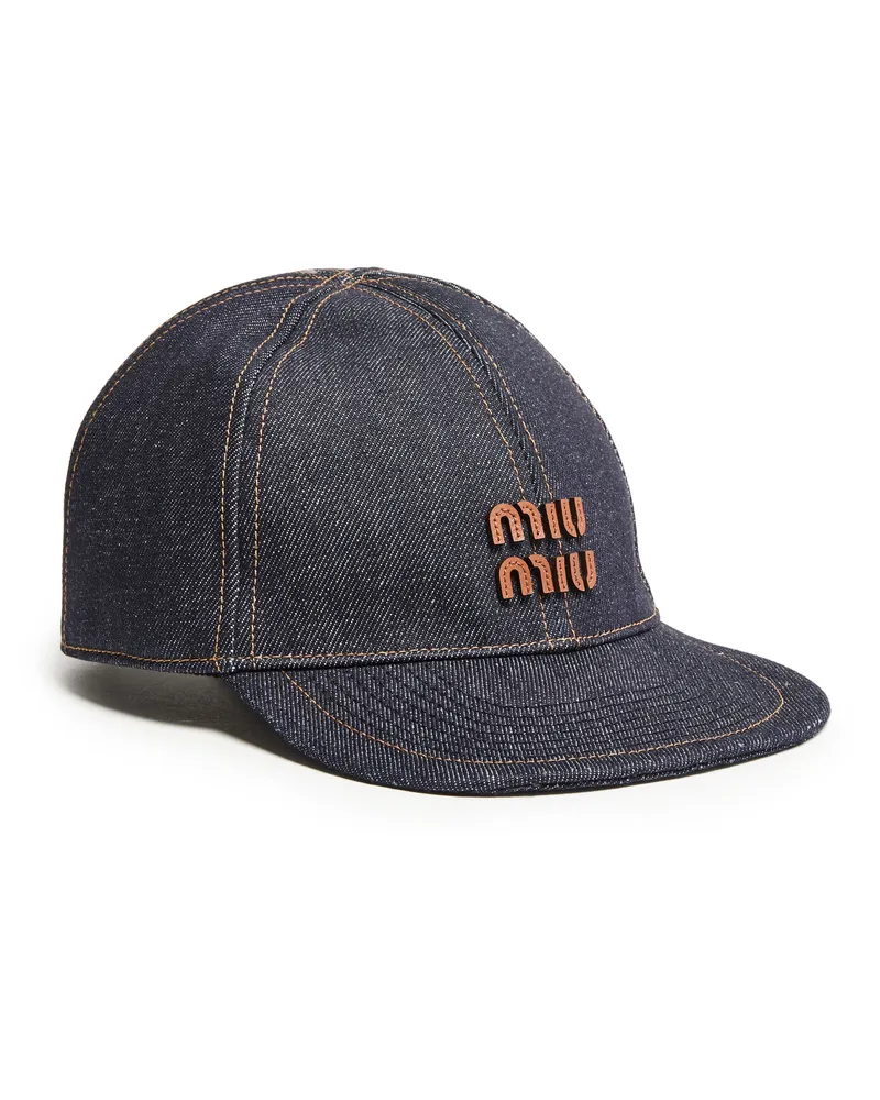 Miu Miu Kappe aus Denim Blue