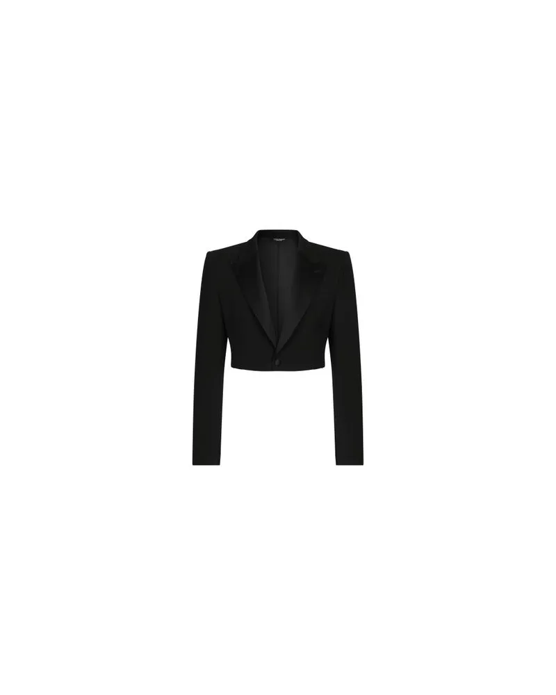 Dolce & Gabbana Einreihige Spencer-Jacke Black