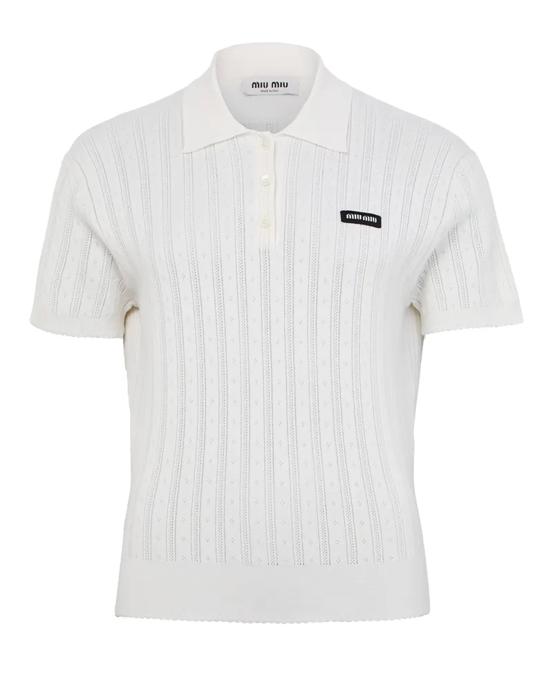 Miu Miu Polo-Pullover aus Kaschmir und Seide 