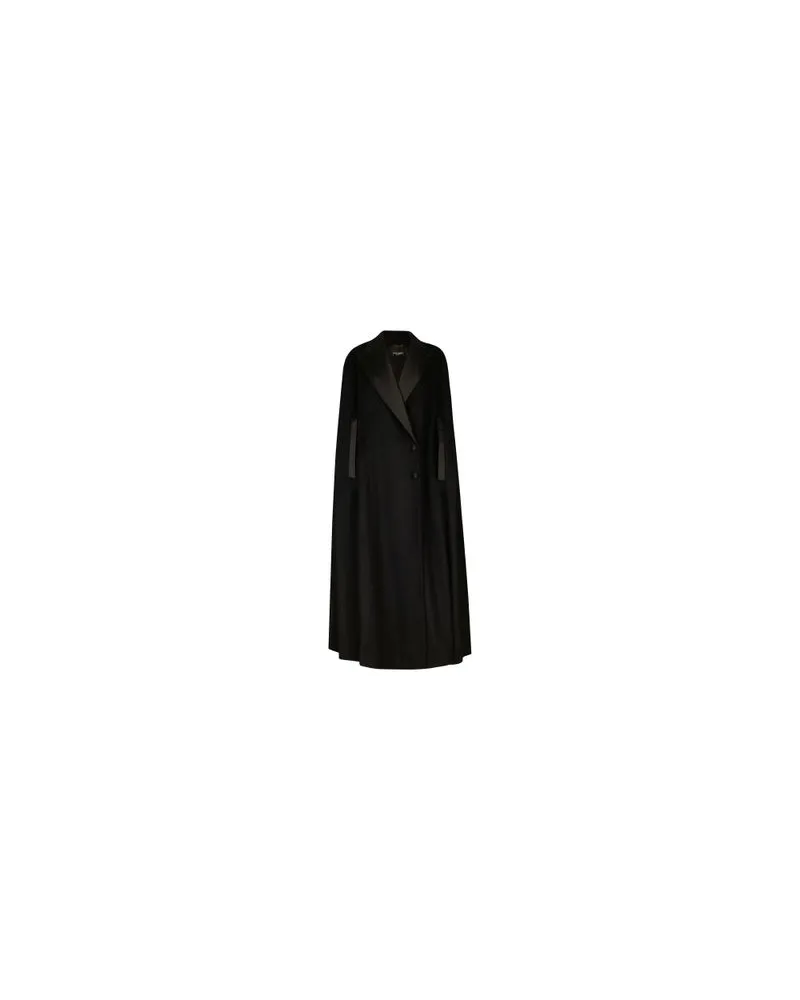 Dolce & Gabbana Einreihiges Cape Black