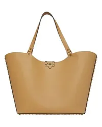 Valentino Garavani Cabas-Tasche Rockstud Beige