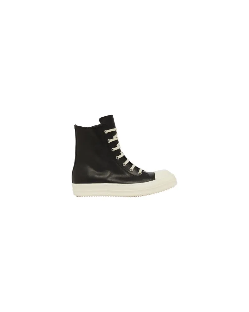 Rick Owens High Sneakers Black