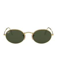 Ray Ban Ovale Sonnenbrille Gold