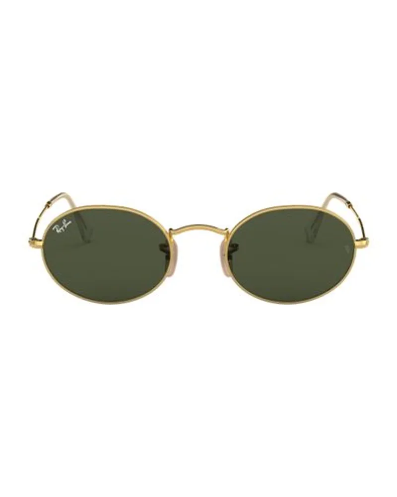 Ray Ban Ovale Sonnenbrille Gold