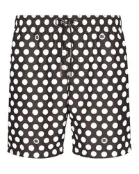 Dolce & Gabbana Badeshorts mit Polka-Dots Black