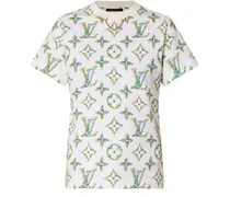 T-Shirt mit floralem Monogram-Motiv