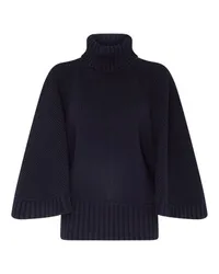 Chloé Oversize-Pullover mit Stehkragen Blue