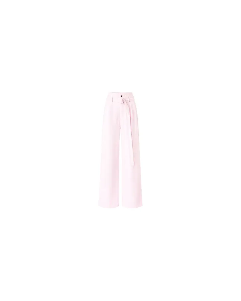 Chloé Langes Kleid mit Raffung und Rüschen Pink