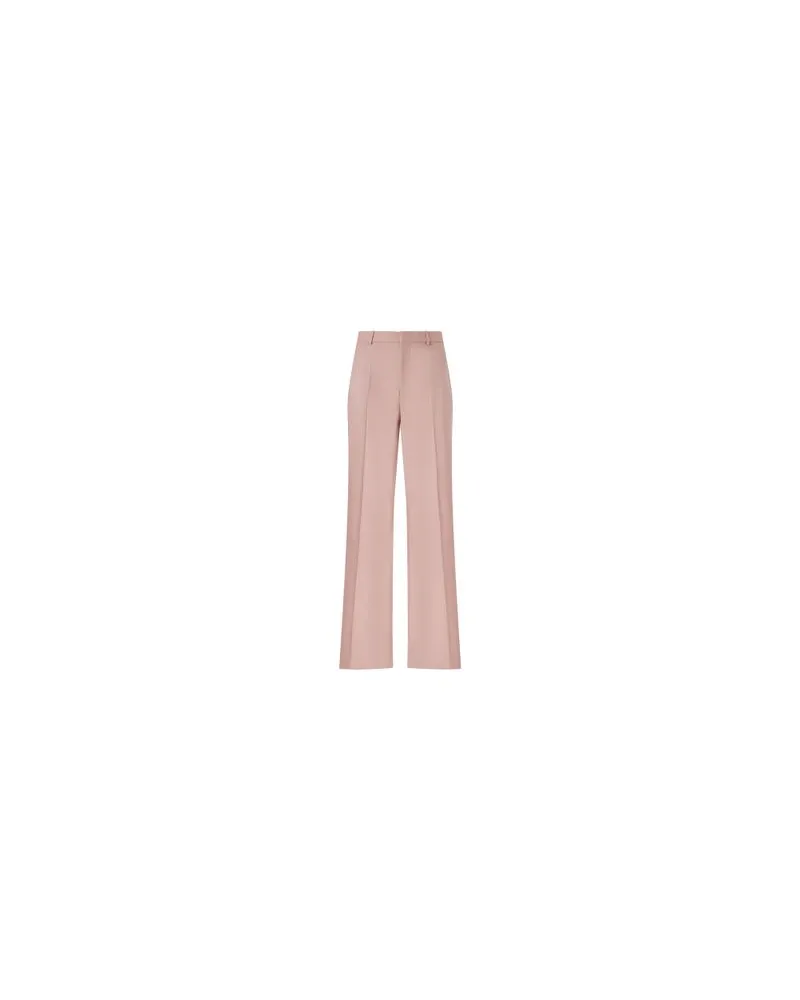 Chloé Langes Kleid mit Raffung und Rüschen Pink