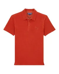 Vilebrequin Einfarbiges Frottee-Poloshirt Red