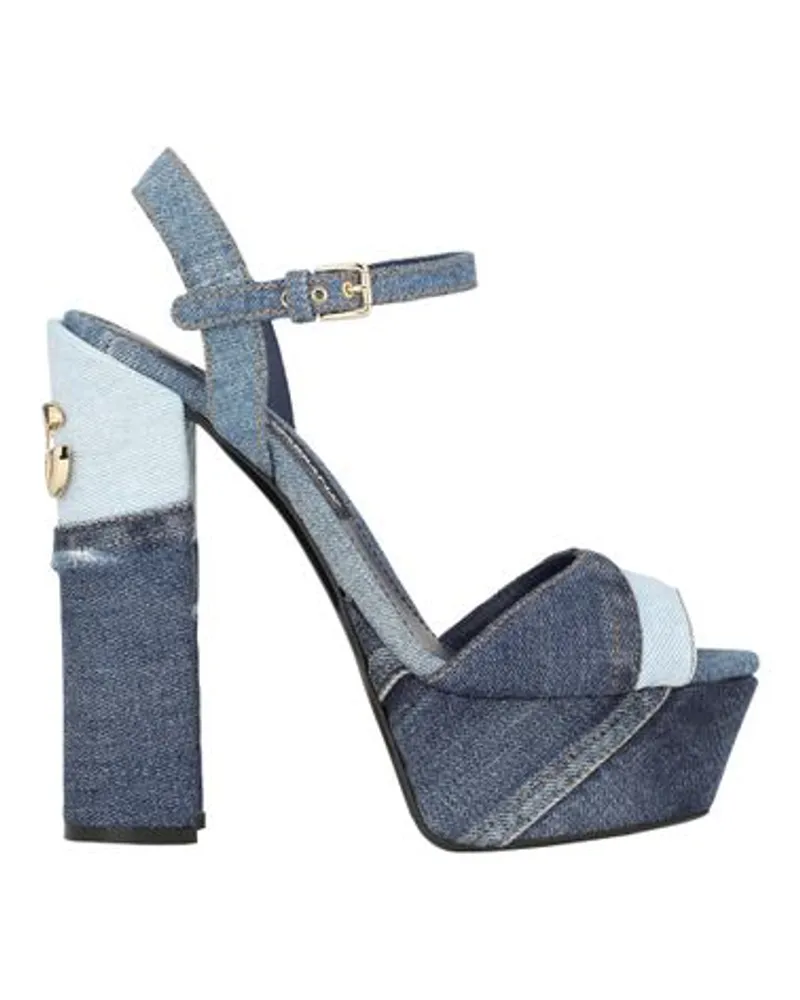 Dolce & Gabbana Plateau-Sandaletten Blue