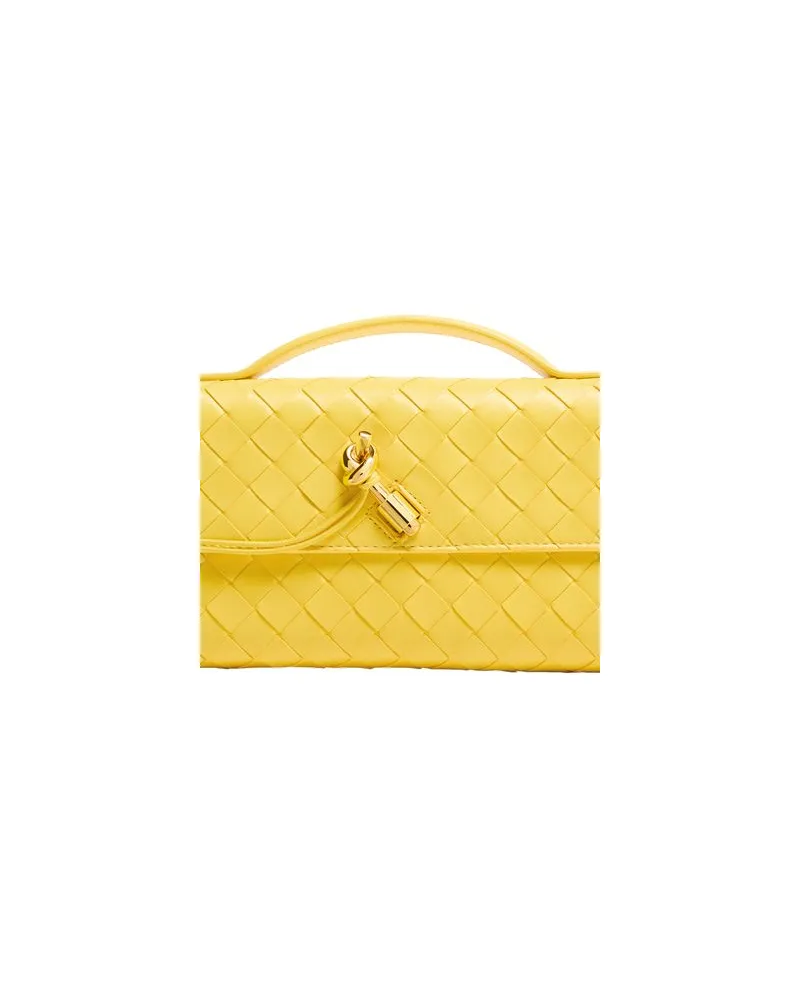 Bottega Veneta Andiamo long clutch Yellow