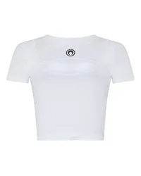 Marine Serre Ripp-T-Shirt White