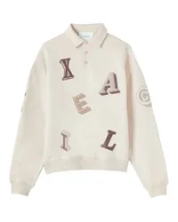 Axel Arigato Sweatshirt mit Polokragen Typo Beige