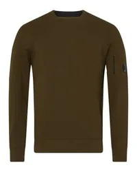 C.P. Company Sweatshirt mit Rundhalsausschnitt Diagonal Raised Fleece Lens Green