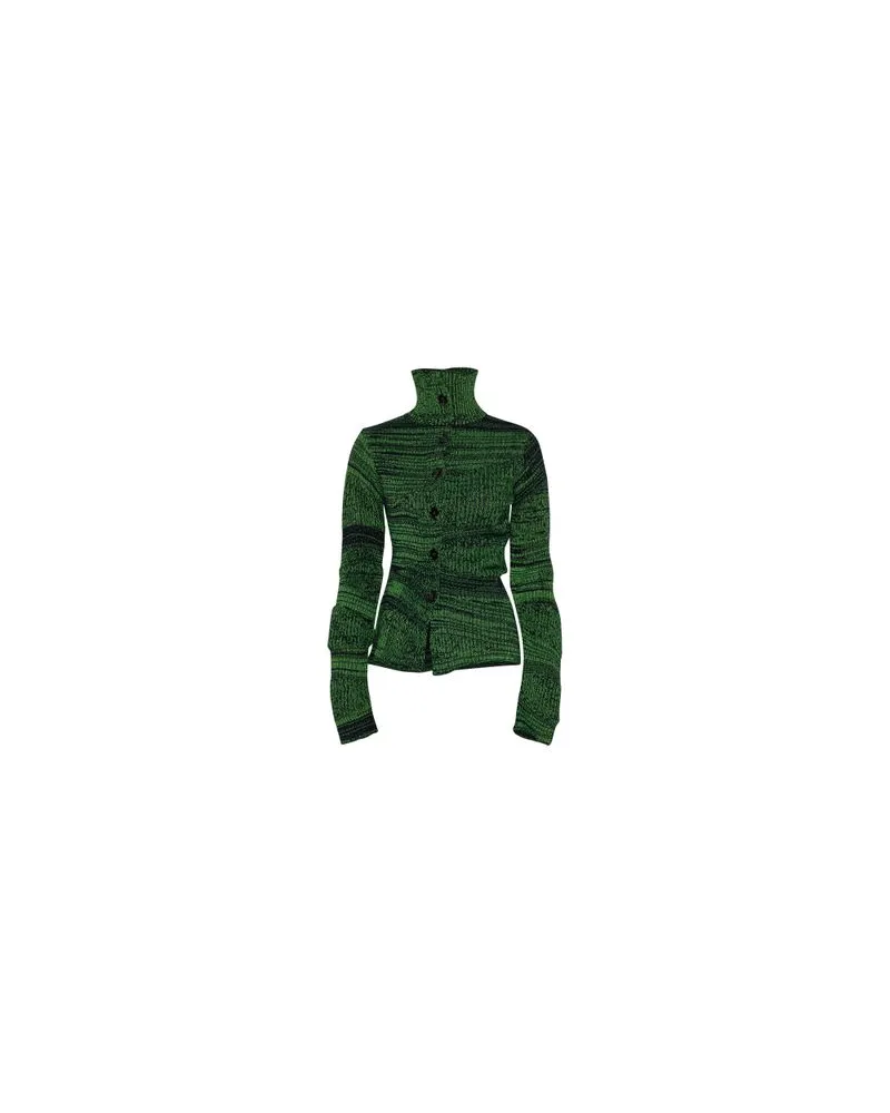 Acne Studios Strickjacke in verformter Optik Green