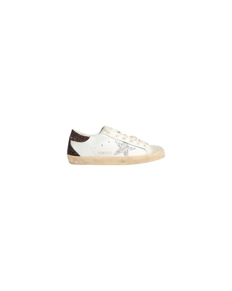Golden Goose Super-Star glitzernem Sneakers Silver